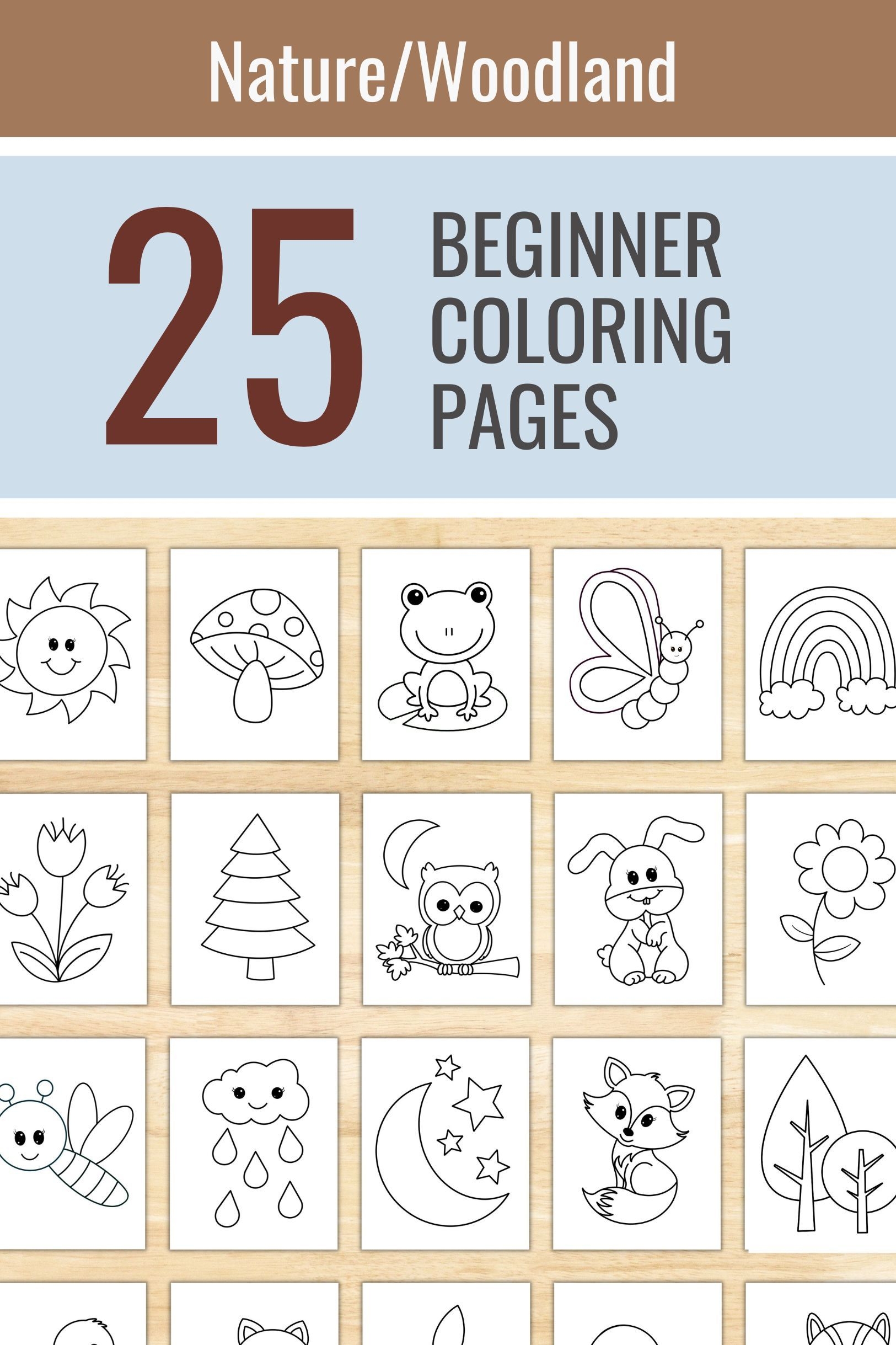 These Nature Themed Coloring Sheets Are An Instant Download So You Can 