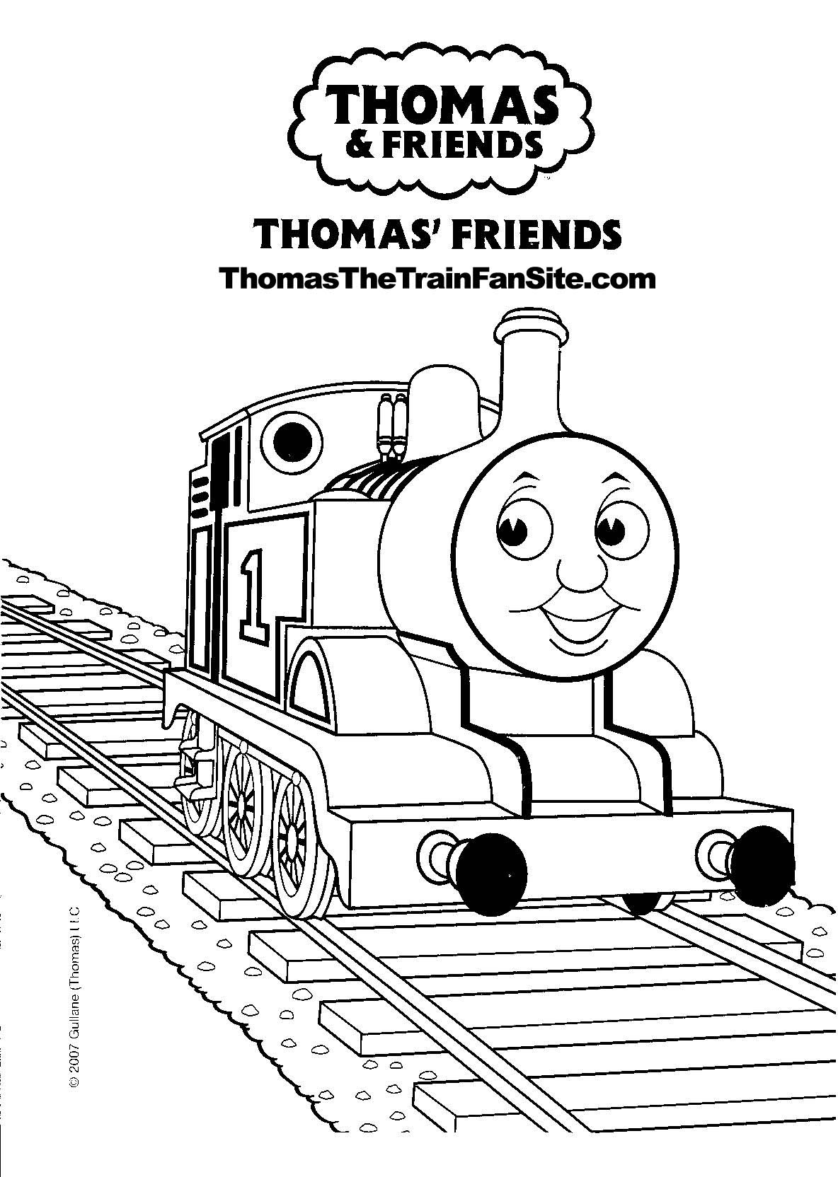 thomas tank engine colouring in