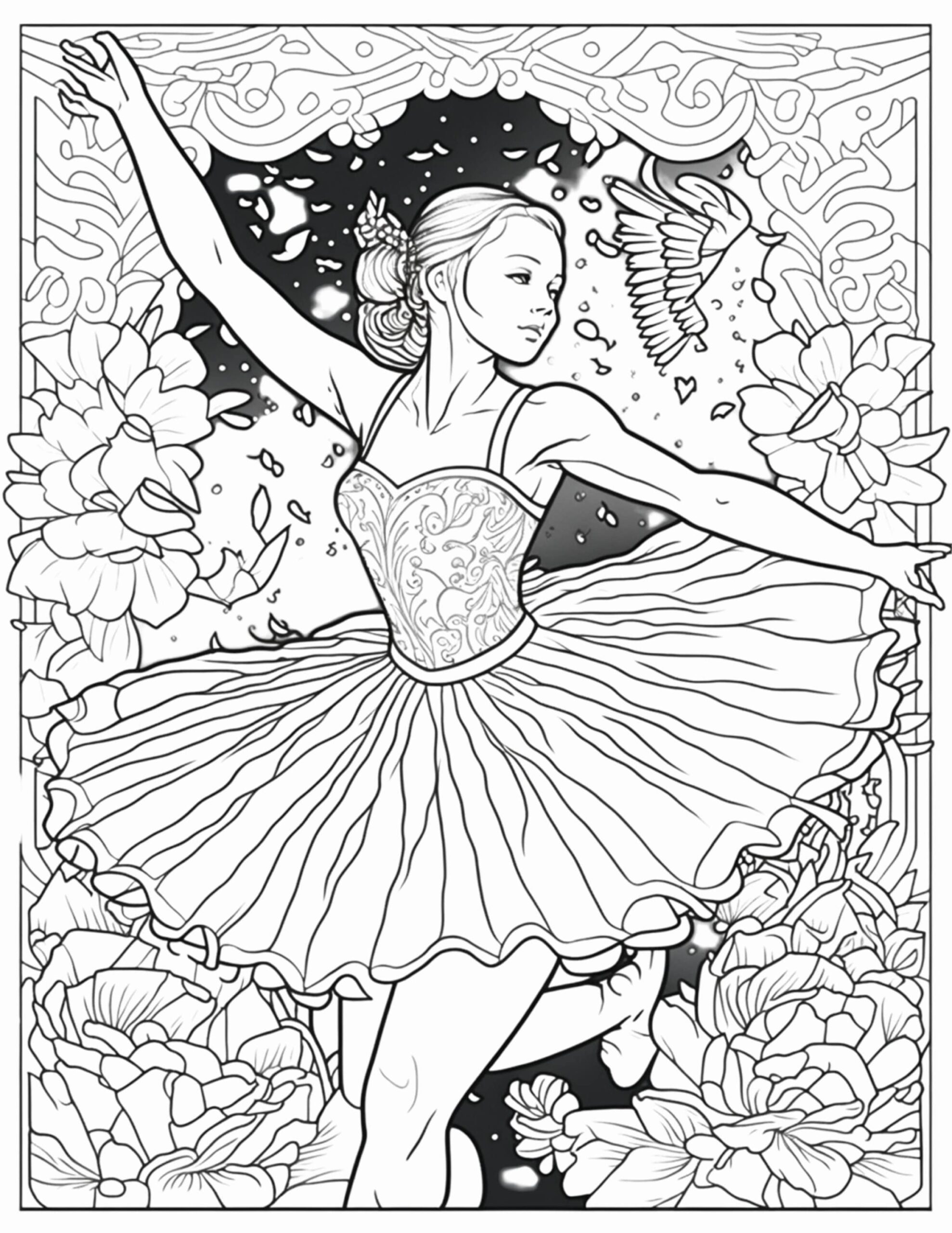 free ballerina coloring sheets free ballerina coloring sheets