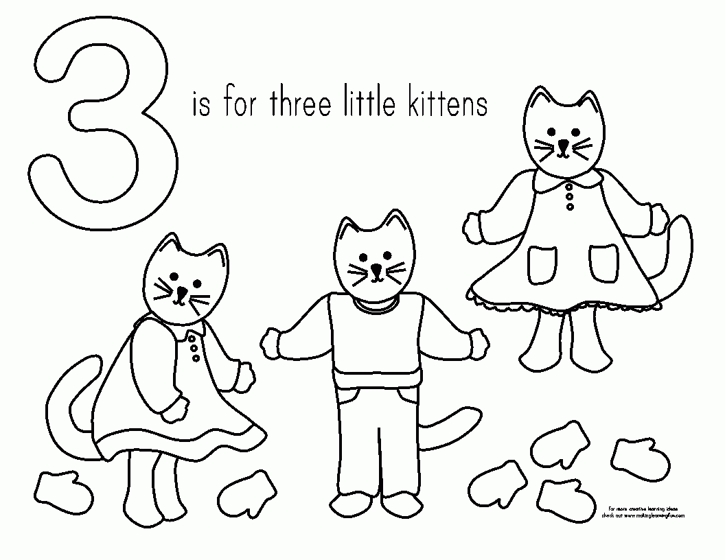 Three Little Kittens Coloring Page Coloring Home Three Little Kittens Coloring Page Coloring Home