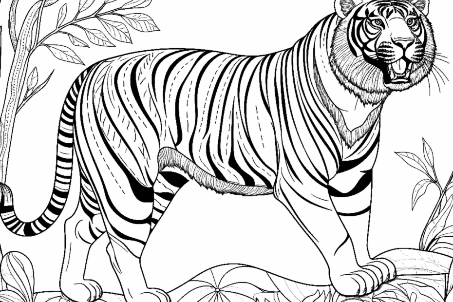 Tiger Coloring Page