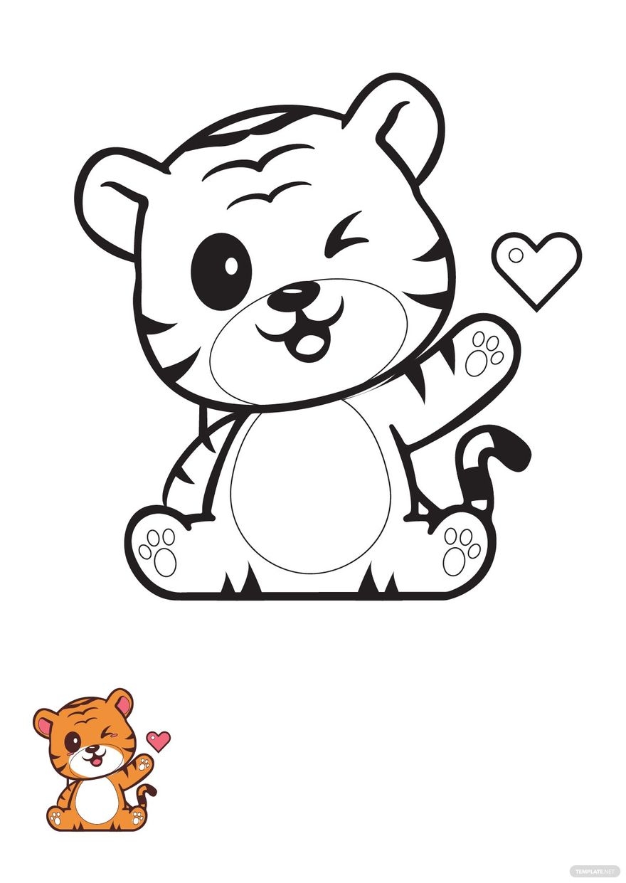 Tiger Coloring Pages Printable