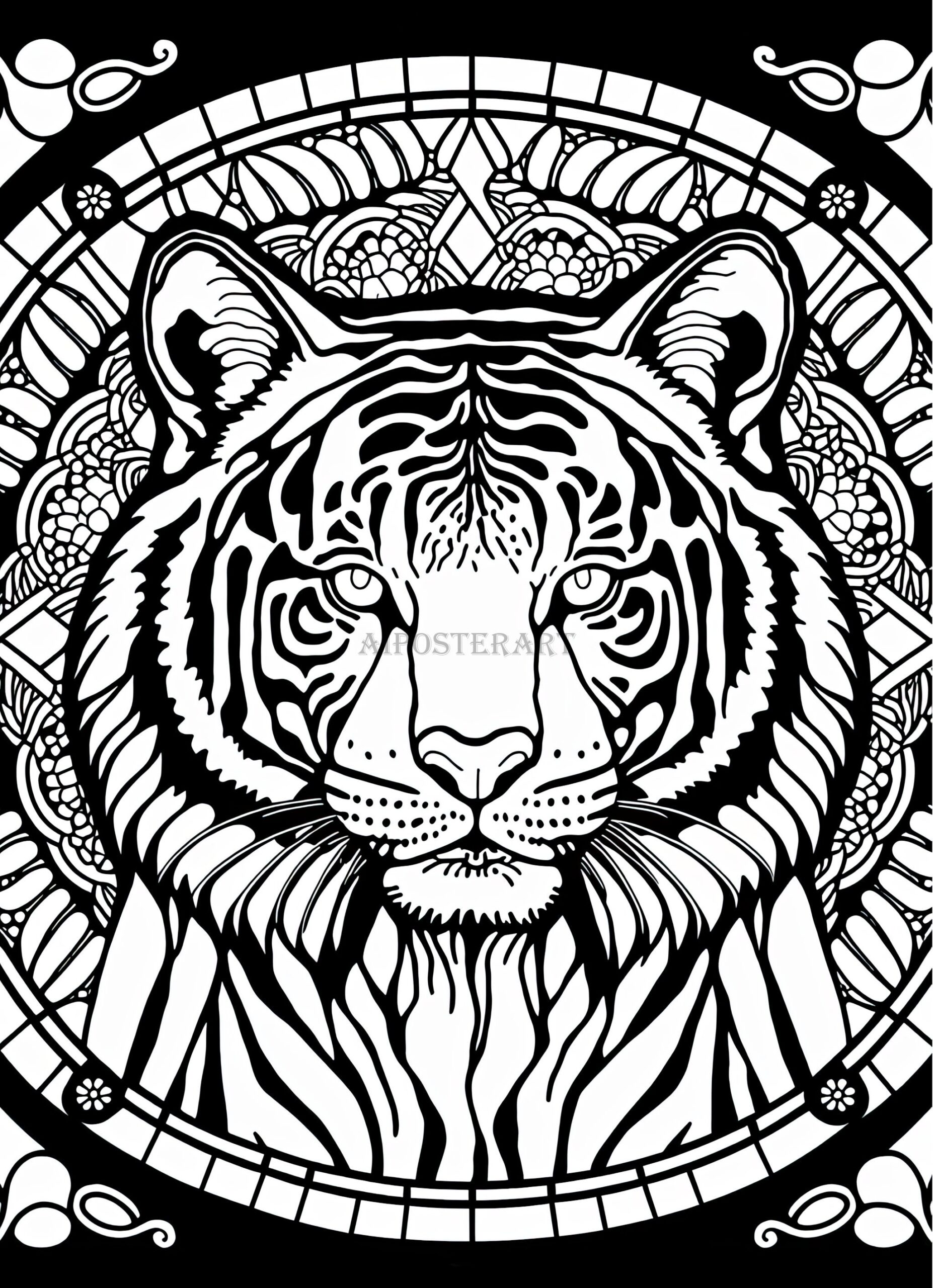tiger printable coloring pages