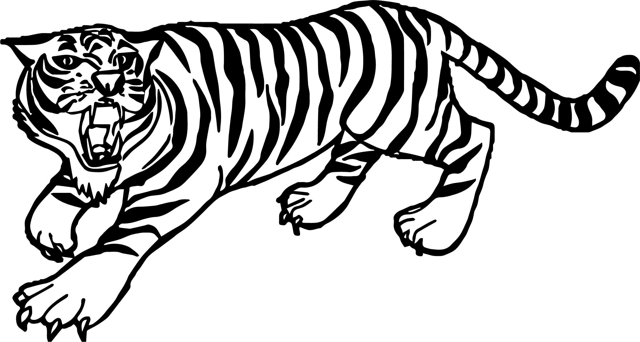 Tiger Yell Coloring Page Wecoloringpage