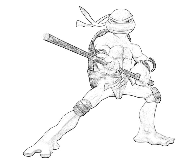 Tmnt coloring pages donatello