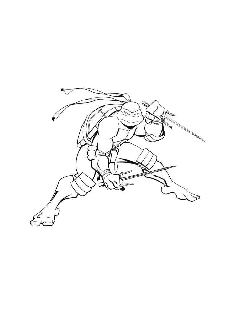 TMNT Raphael Coloring Pages