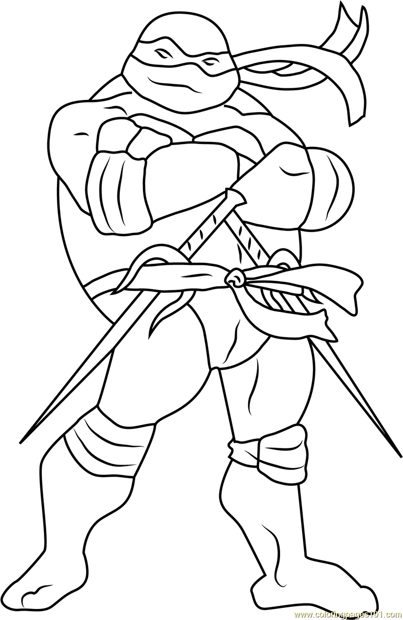 TMNT Raphael Coloring Pages