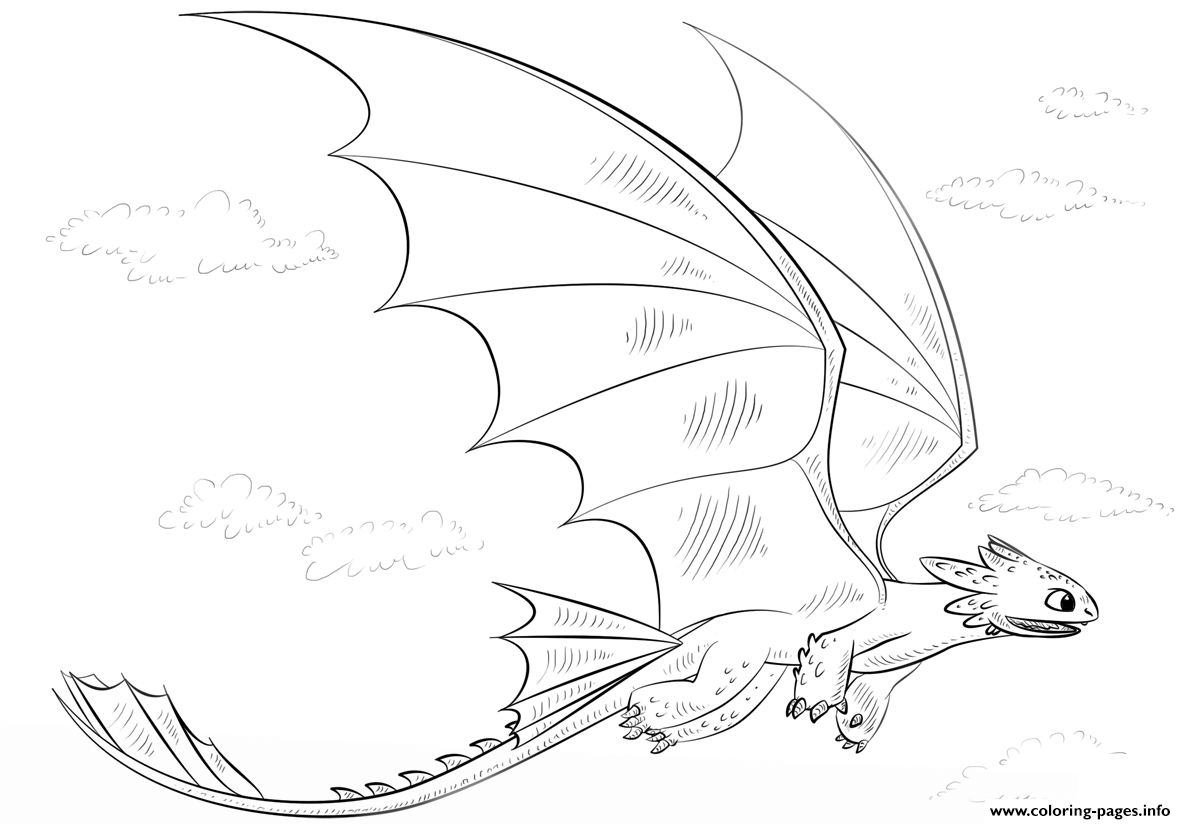 Toothless Rarest Dragon Coloring Page Printable