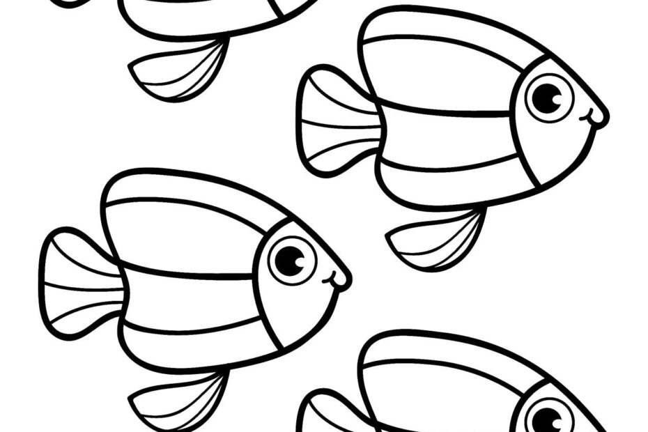 Top 100 Fish Coloring Pages Cute Free Printables Print Color Fun