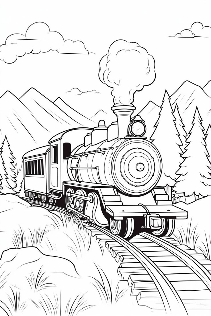 Top 18 Free Printable Train Coloring Pages Online In 2024 Coloring 