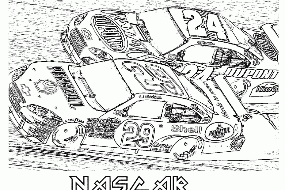 Top 5 Printable Nascar Coloring Pages Terupdate Bulan Ini