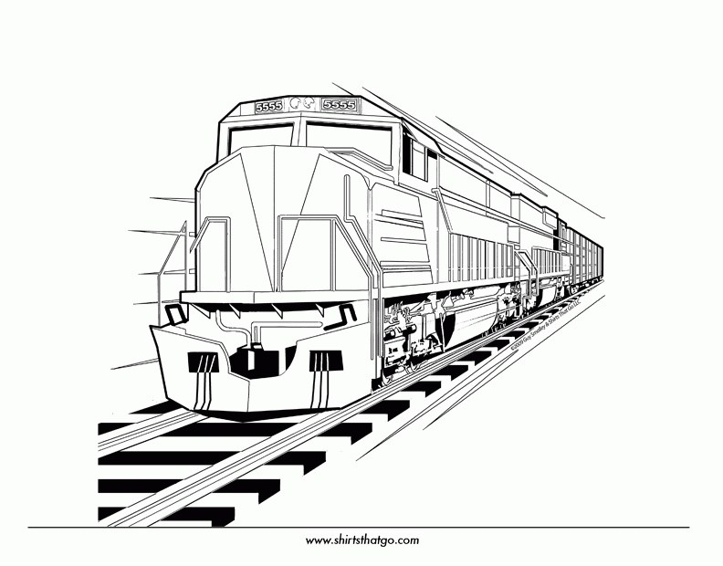Train Coloring Pages Printable Coloring Home