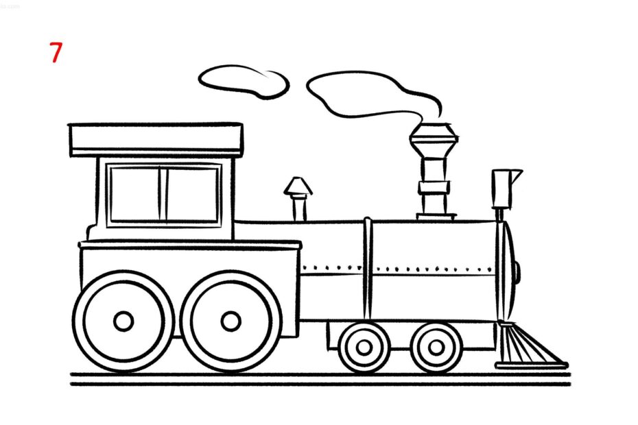 Train Drawing Ideas How To Draw A Train In 7 Steps