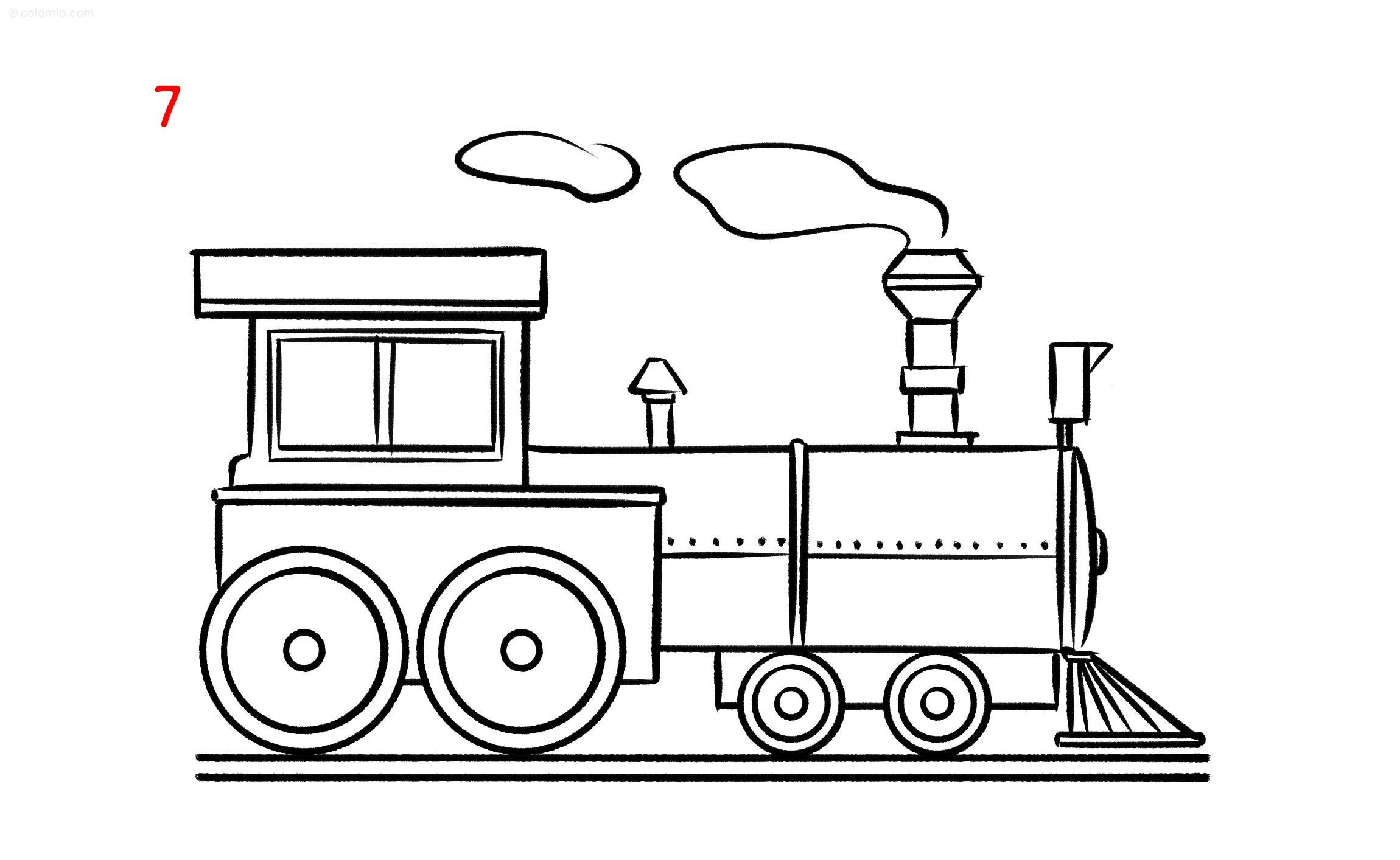 Train Drawing Ideas How To Draw A Train In 7 Steps Train Drawing Ideas How To Draw A Train In 7 Steps