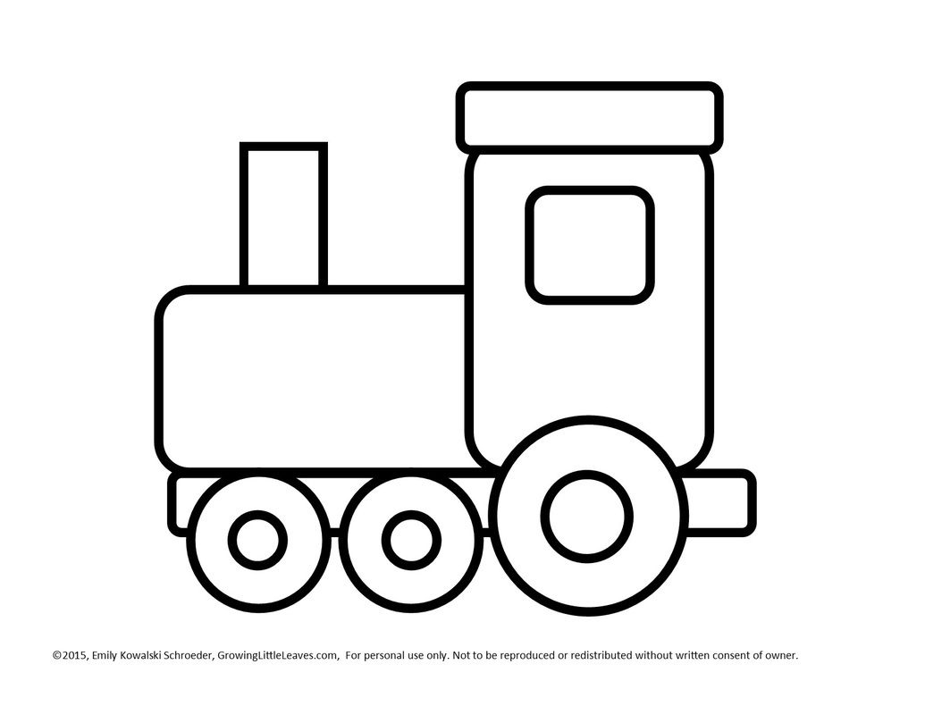 free printable train engine