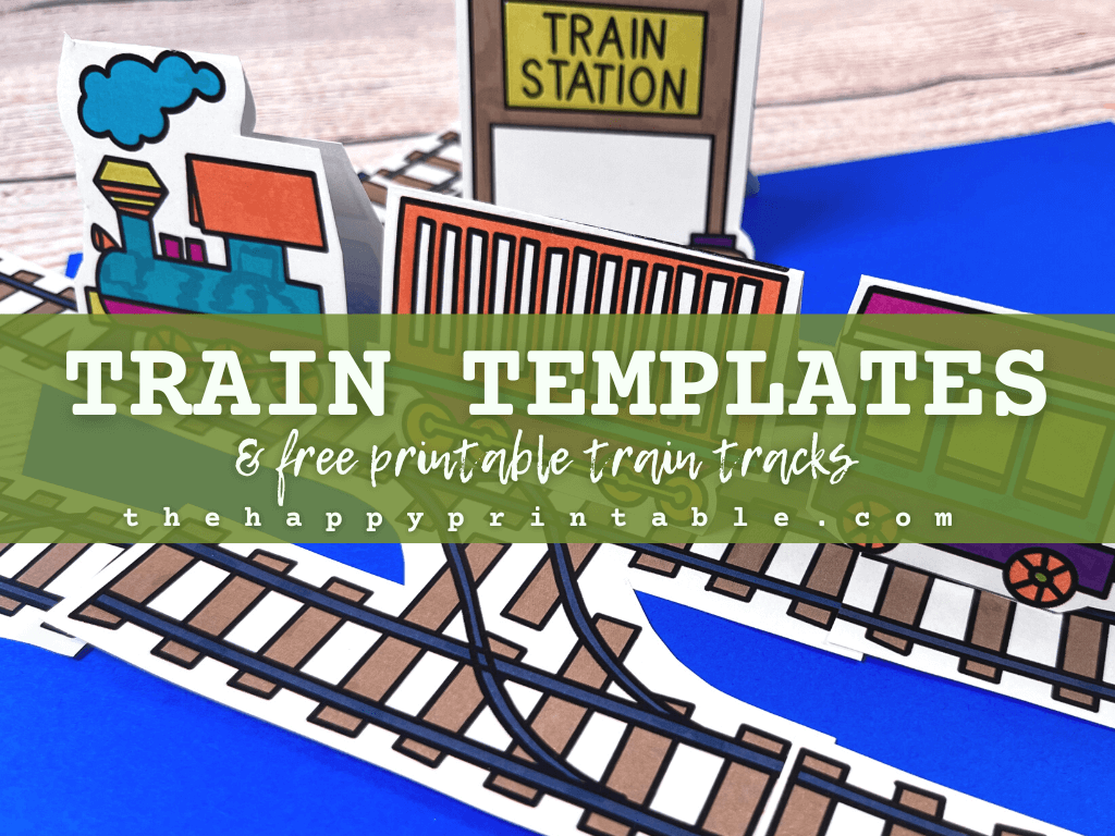 Train Template Printable Train Track The Happy Printable Train Template Printable Train Track The Happy Printable