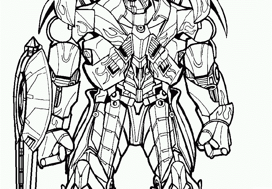Transformer Coloring Page Educative Printable