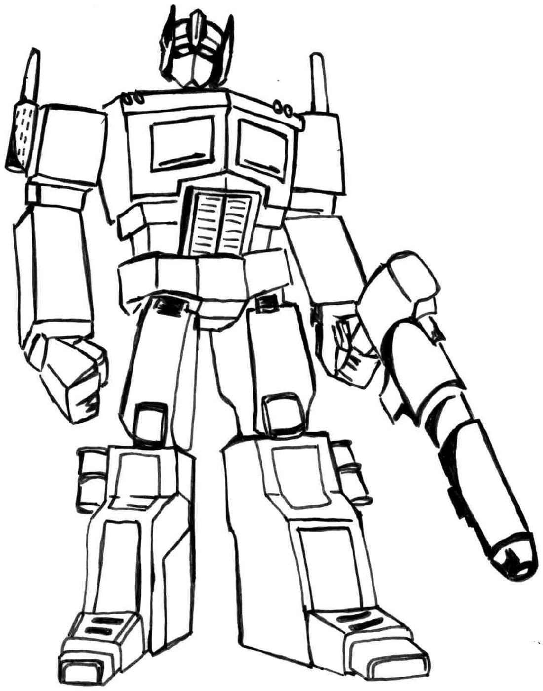 Transformer Coloring Pages Optimus Prime 1 Educative Printable Transformer Coloring Pages Optimus Prime 1 Educative Printable