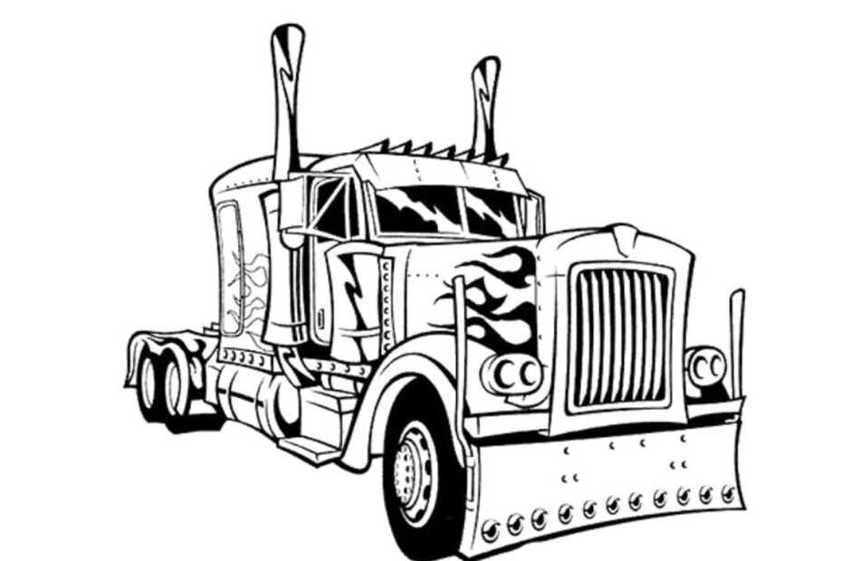 Transformer Optimus Prime Coloring Pages Coloring Home