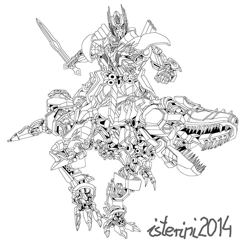 Transformers 4 Grimlock Coloring Pages Coloring Pages