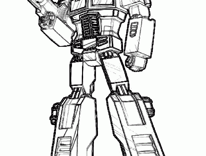 Transformers Optimus Prime 2 Coloring Pages Printable