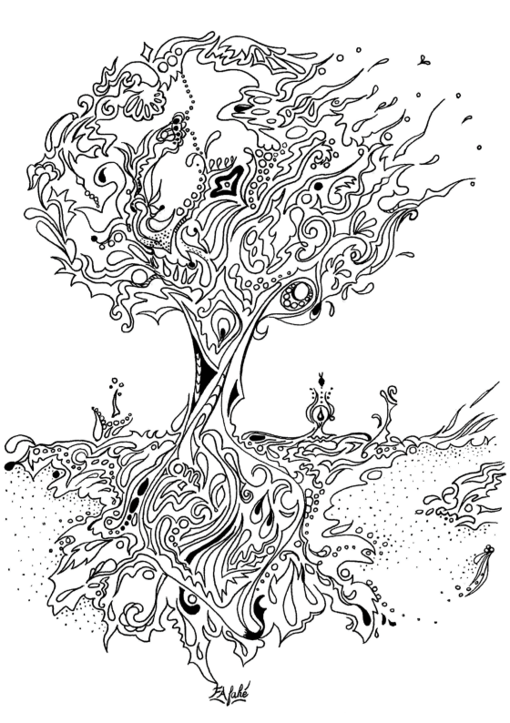 pictures of trees for coloring