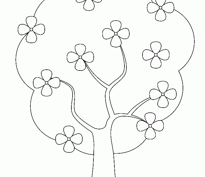 Trees Coloring Coloring Home