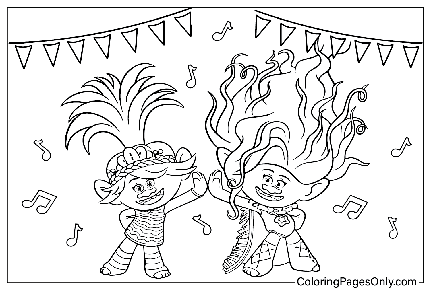 Trolls Band Together Coloring Pages Free Printable Coloring Pages