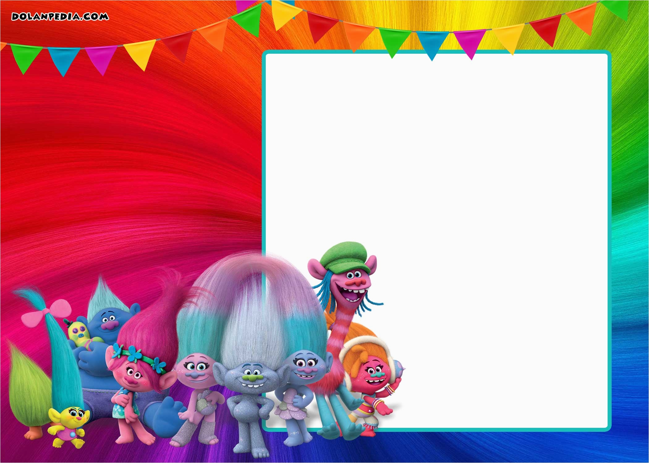 Trolls Birthday Card Printable Free Printable Trolls Invitation 