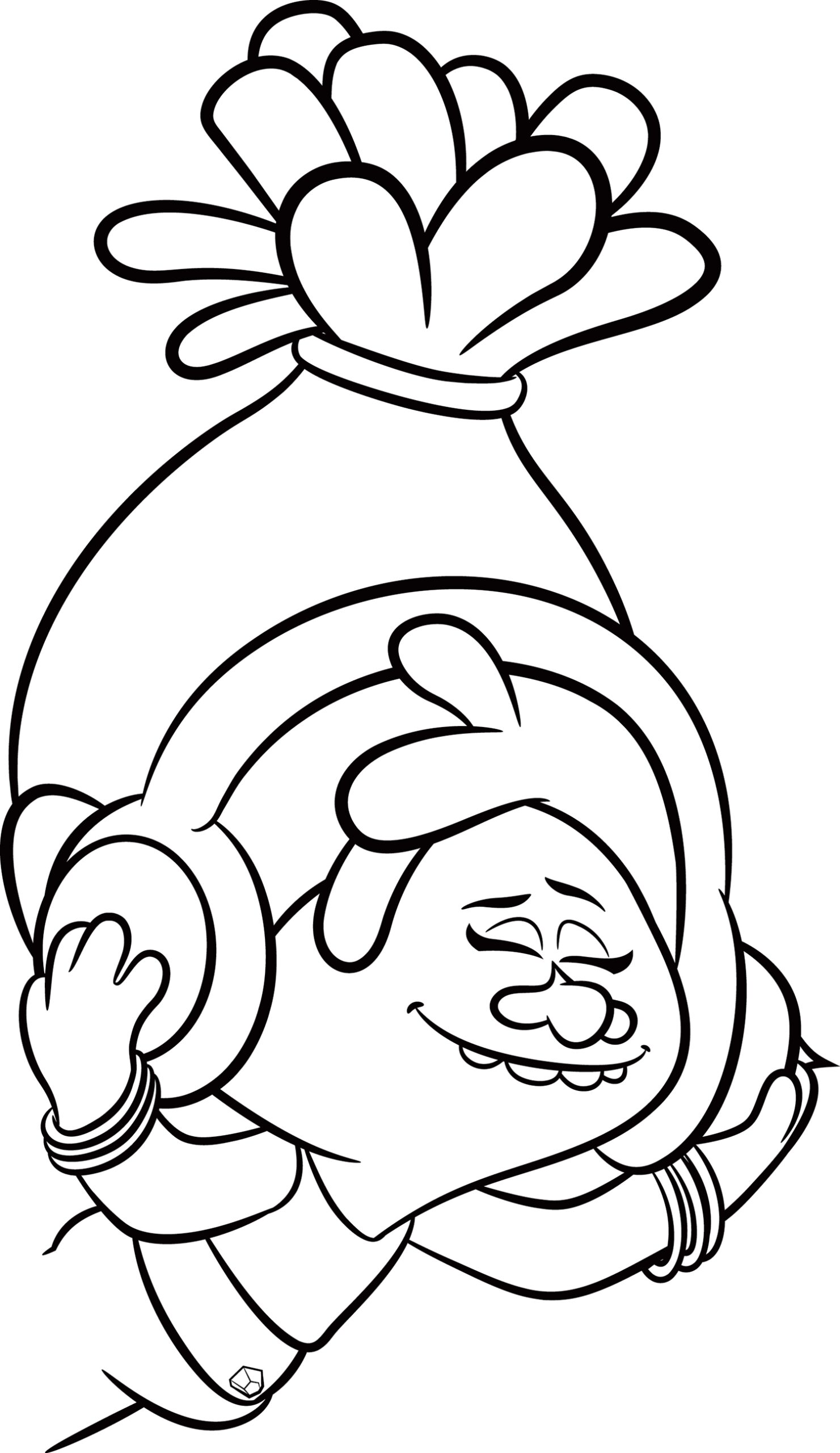 trolls coloring pages for kids