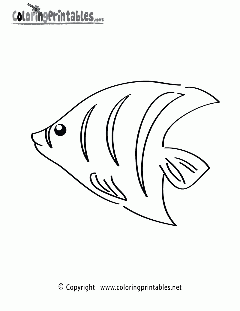 Tropical Fish Coloring Page A Free Ocean Coloring Printable
