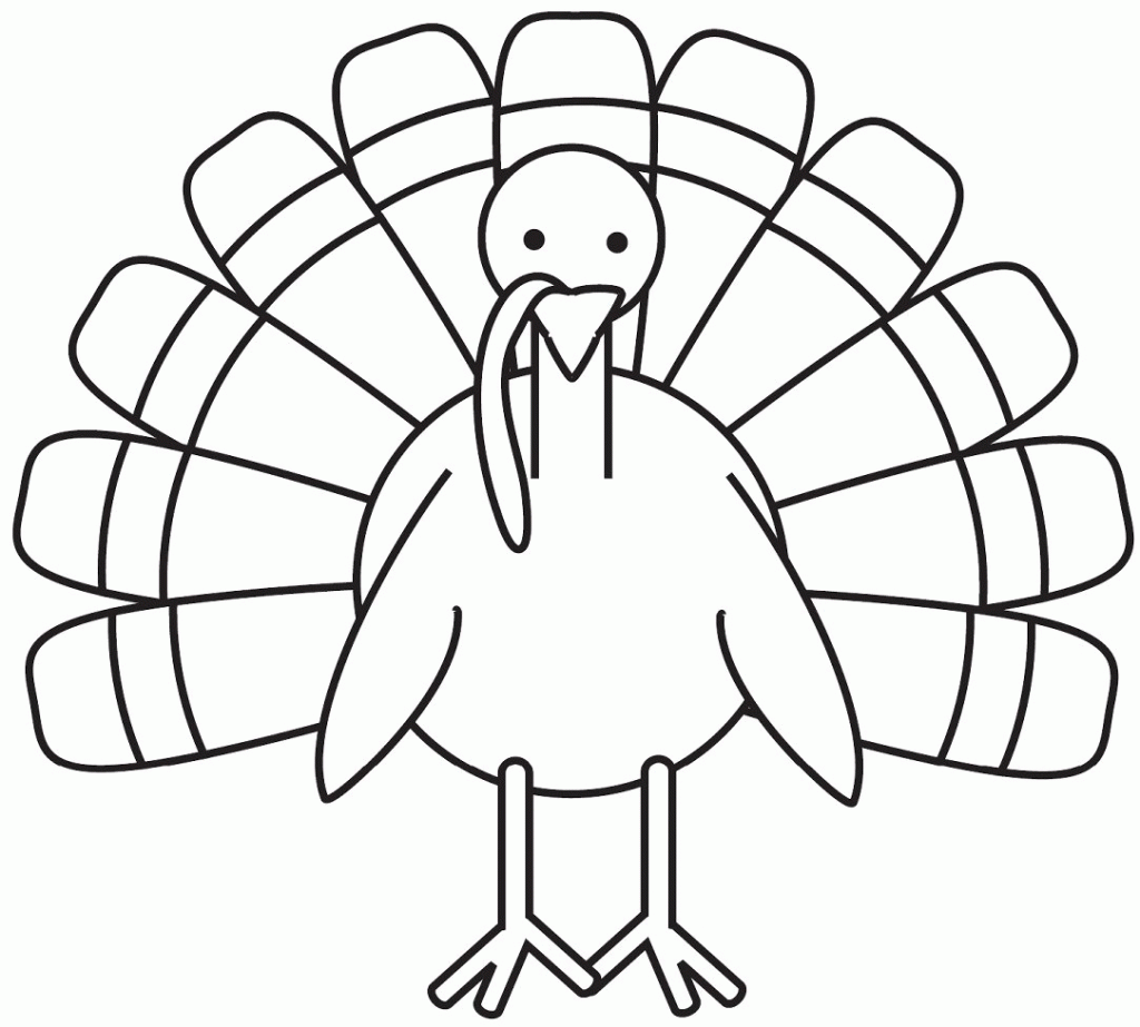 free printable turkey to color
