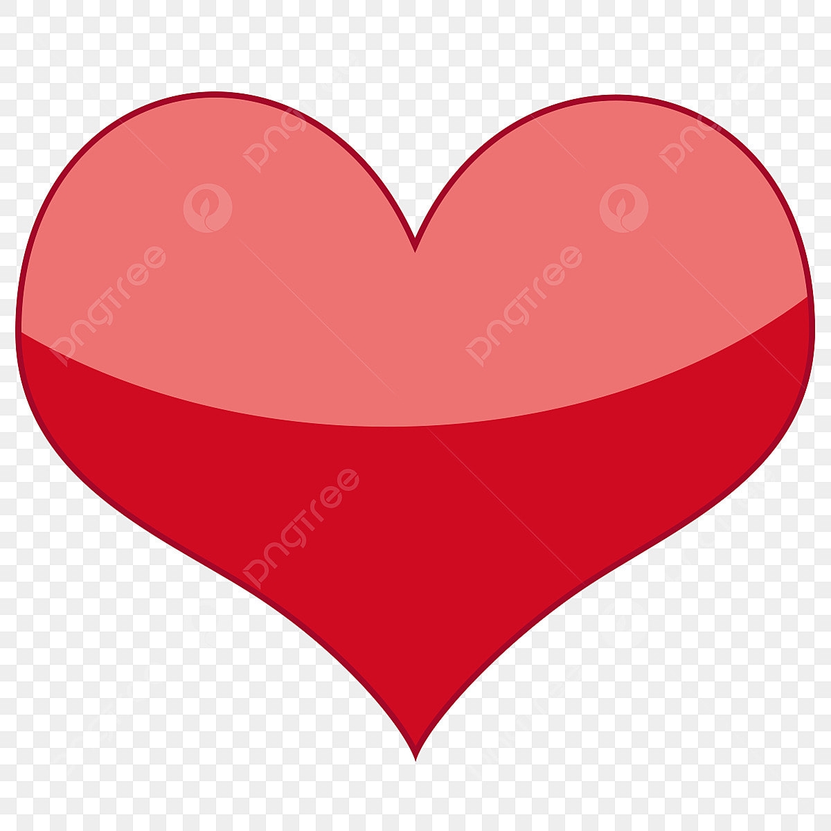 Two Love PNG Picture Two Color Love Heart Clip Art Heart Clipart 