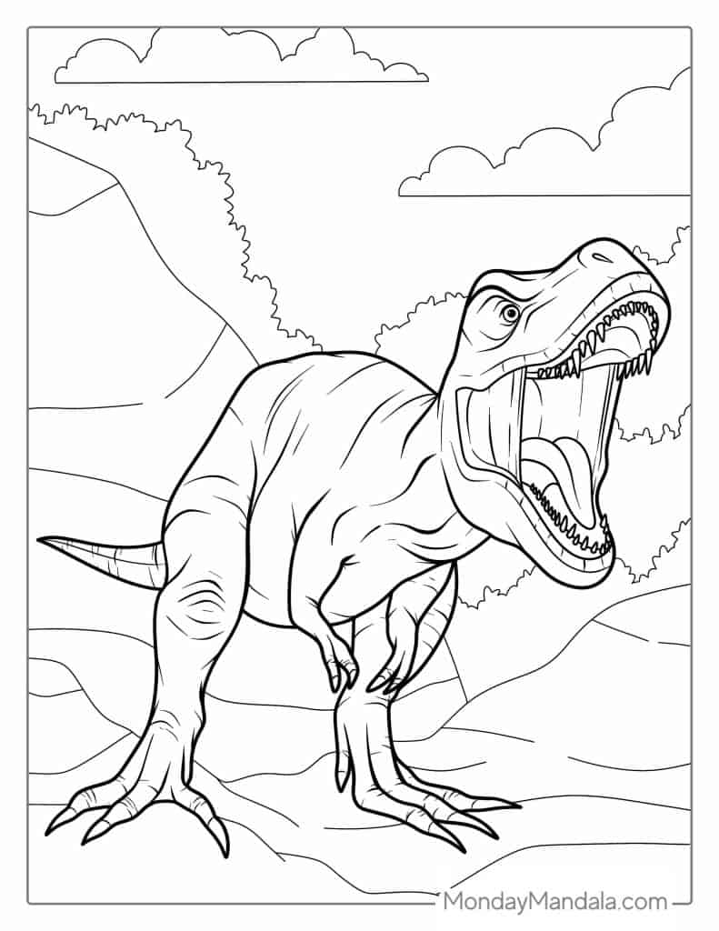 Tyrannosaurus Rex Color Page