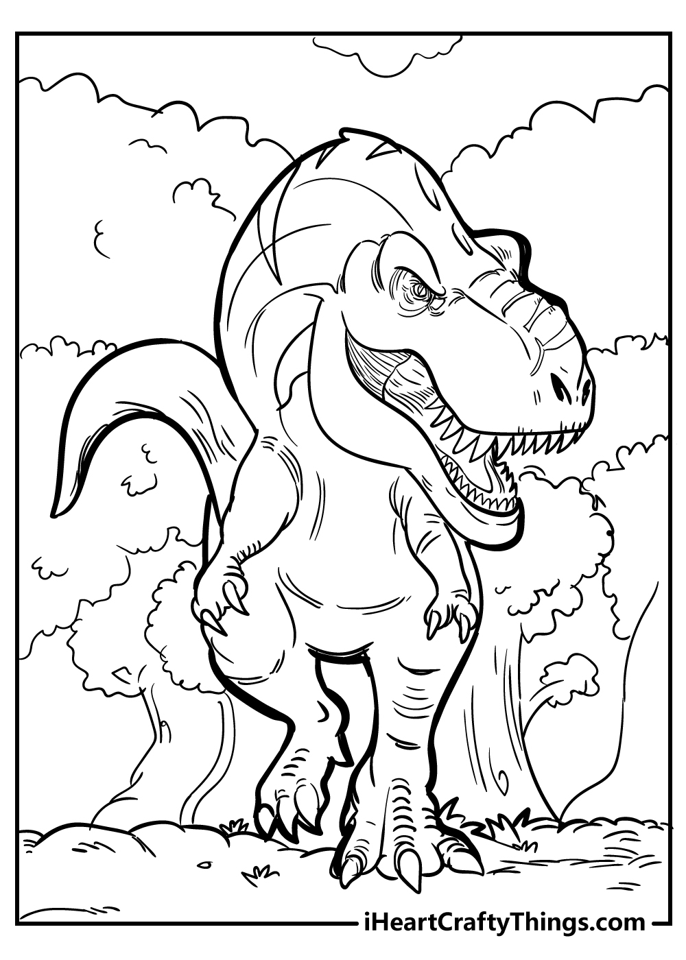 tyrannosaurus rex pictures to color