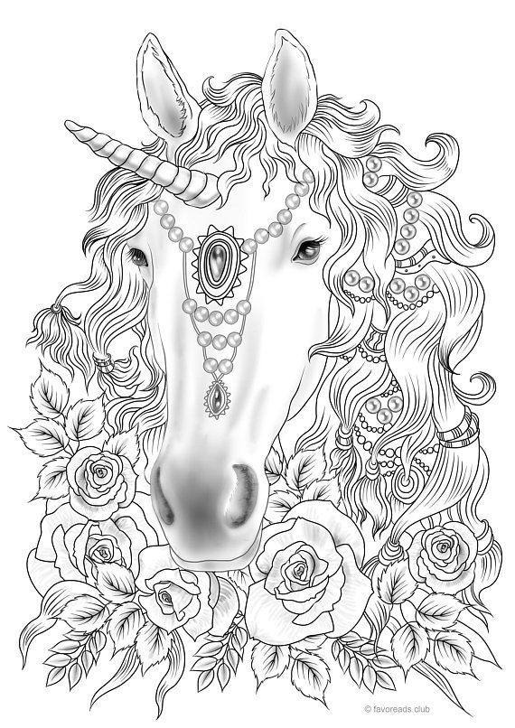 adult unicorn coloring pages printable