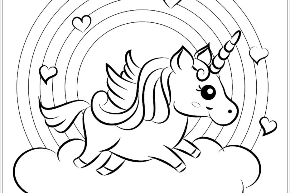 Unicorn Coloring Pages ColoringBay