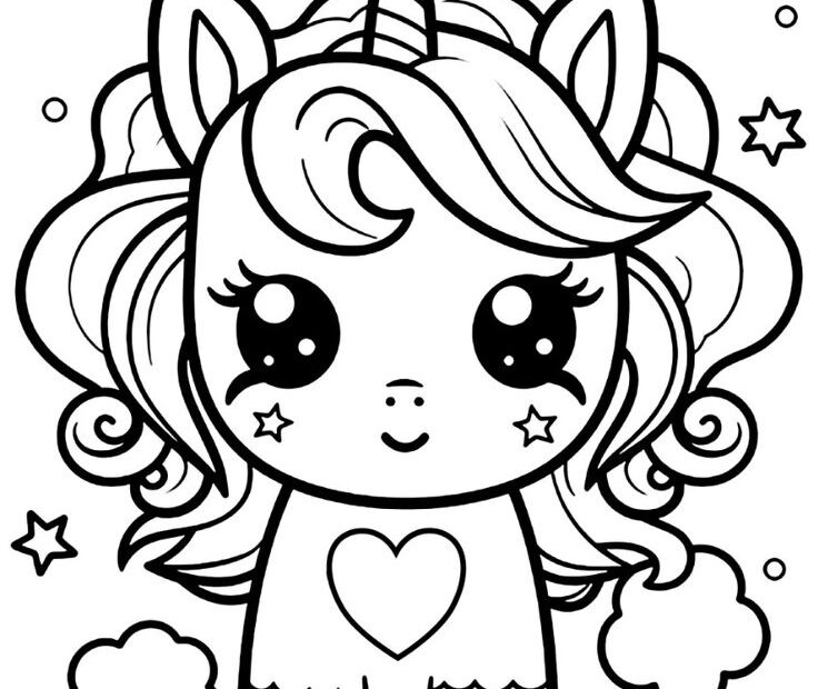 Unicorn Coloring Pages For Kids Print And Color Today In 2024
