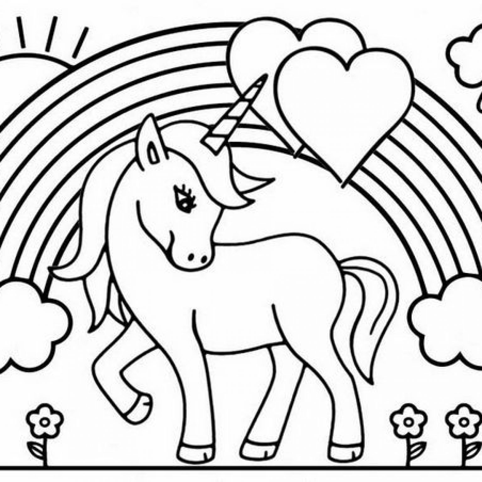 unicorn coloring pages for printing
