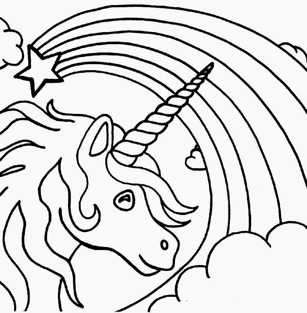 unicorn coloring sheet free printable
