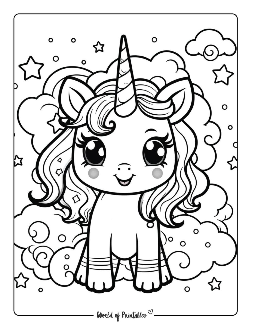 unicorn colouring in free