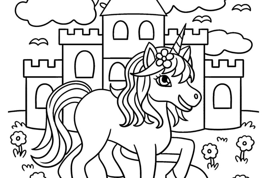 Unicorn Pictures To Color Printable Free Infoupdate