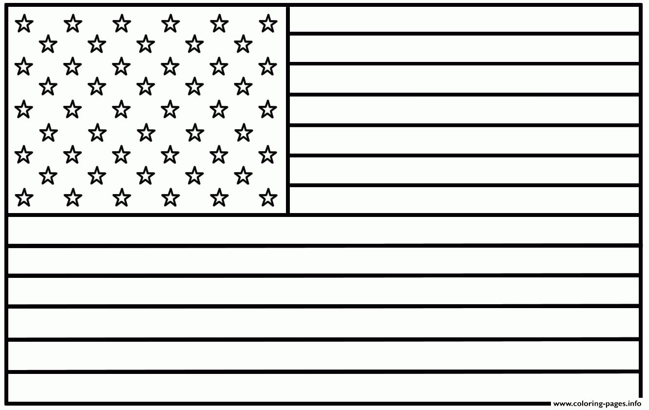 united states flag coloring page