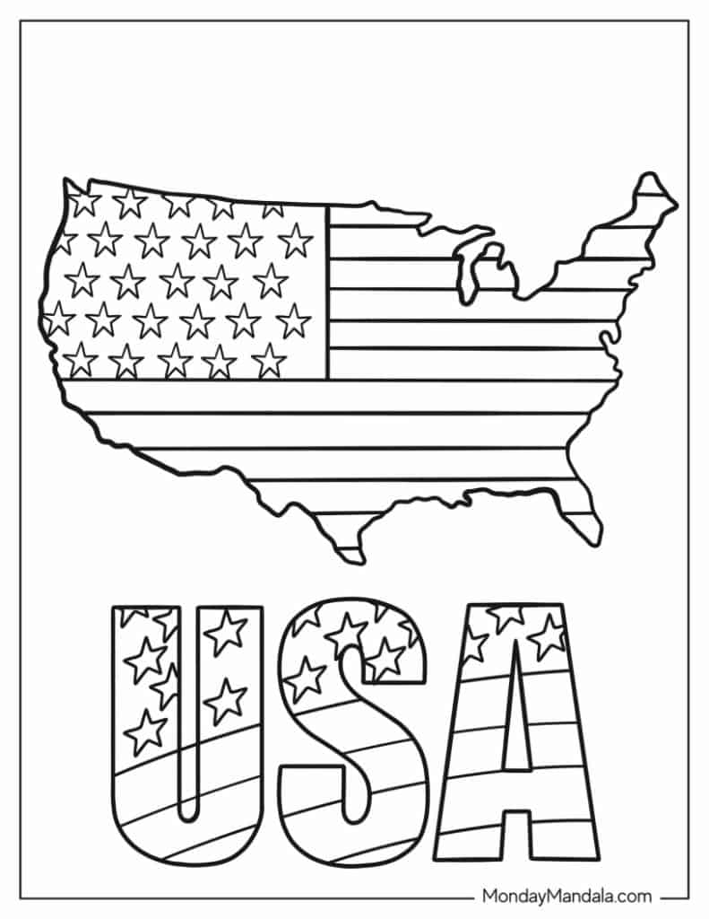 Usa Flag Picture Printable Free To Color Infoupdate Usa Flag Picture Printable Free To Color Infoupdate