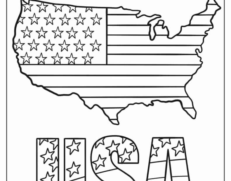 Usa Flag Picture Printable Free To Color Infoupdate