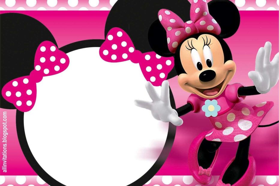 Use Our Printable Minnie Mouse Invitation Templates To Make Your Free