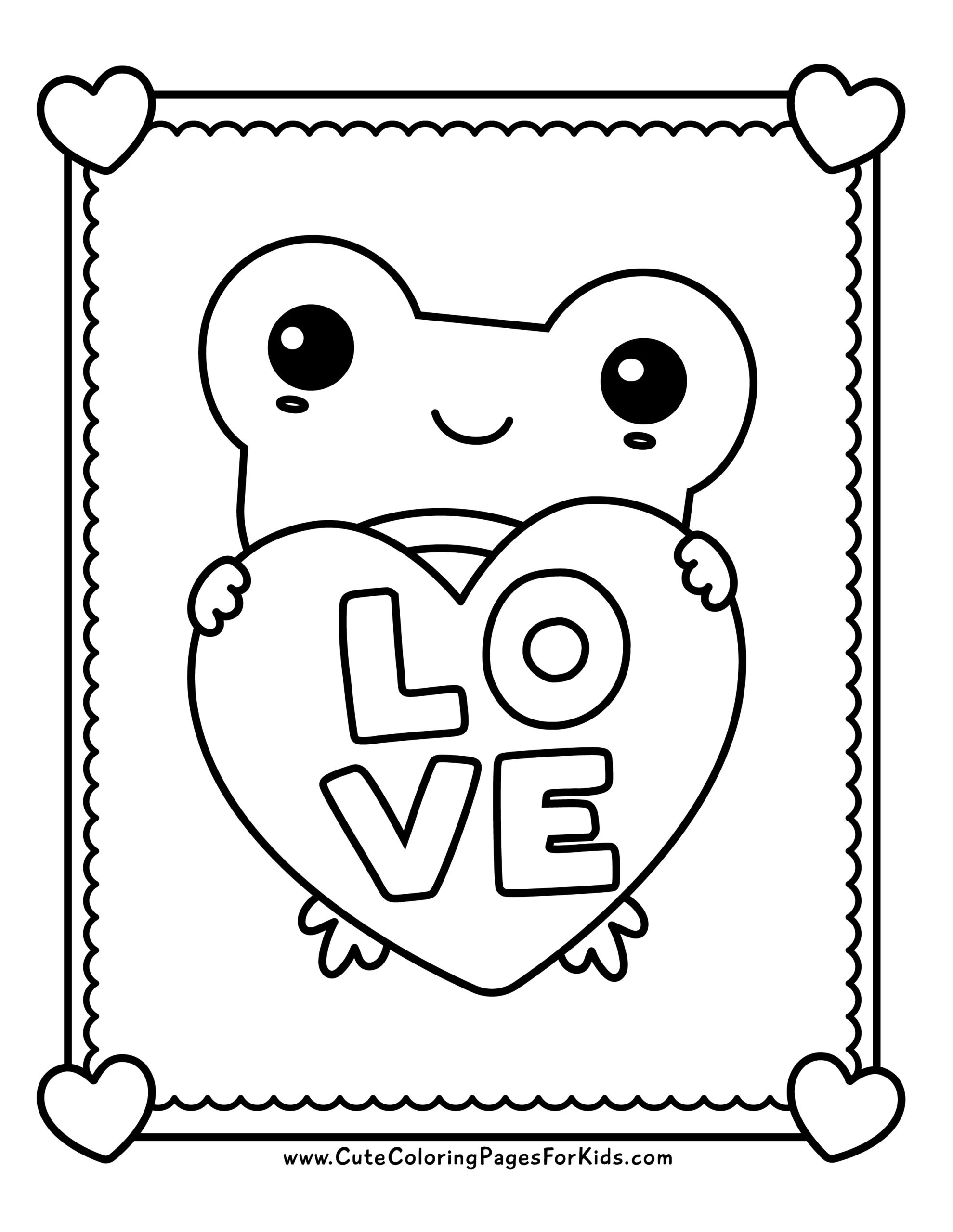 valentines coloring pages printable