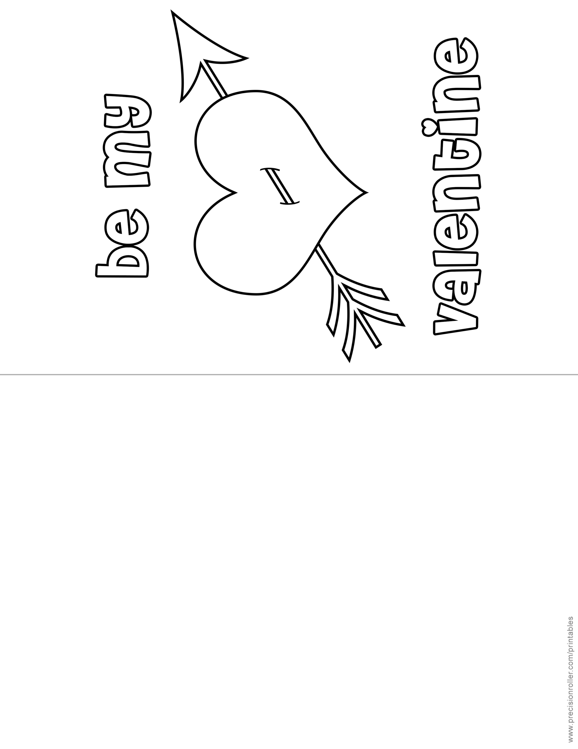 Valentine 39 s Day Heart Coloring Page Precision Printables