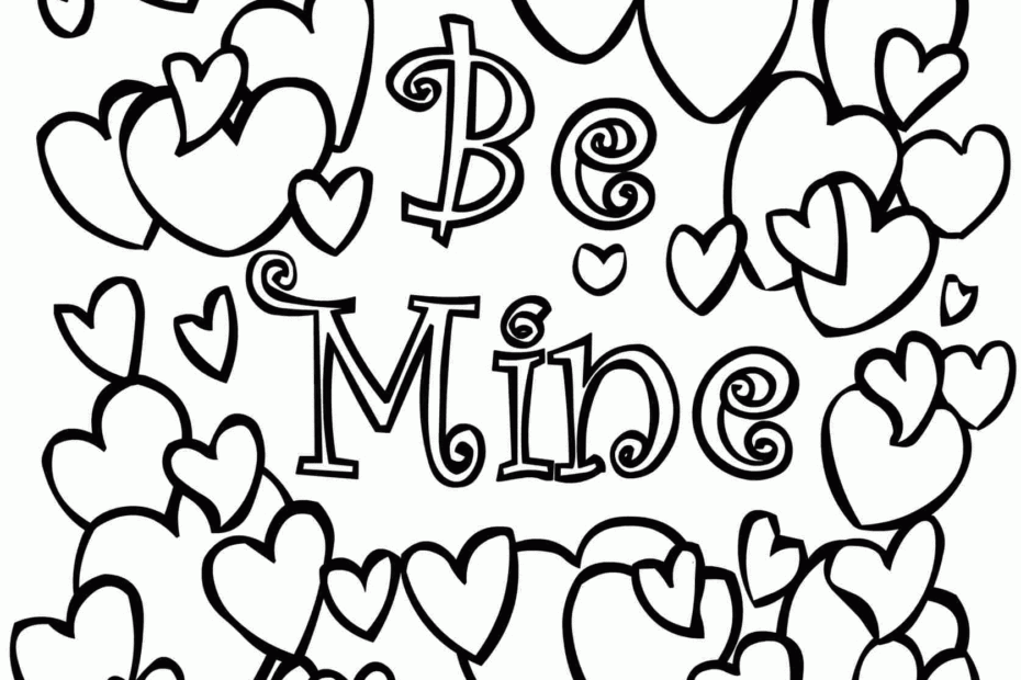 Valentine Coloring Pages Free Printable Coloring Home