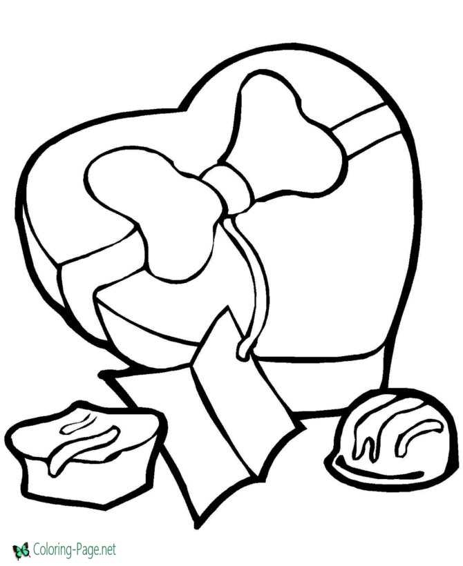 Valentine s Day Coloring Pages Valentine Candy